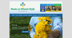 Desktop Screenshot of mealsonwheelsplus.org